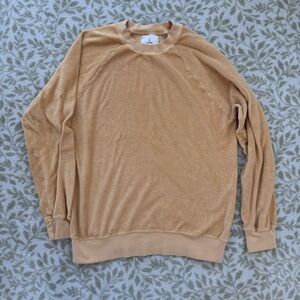 La Paz Cunha Terrycloth Towel Sweatshirt Yellow Size M